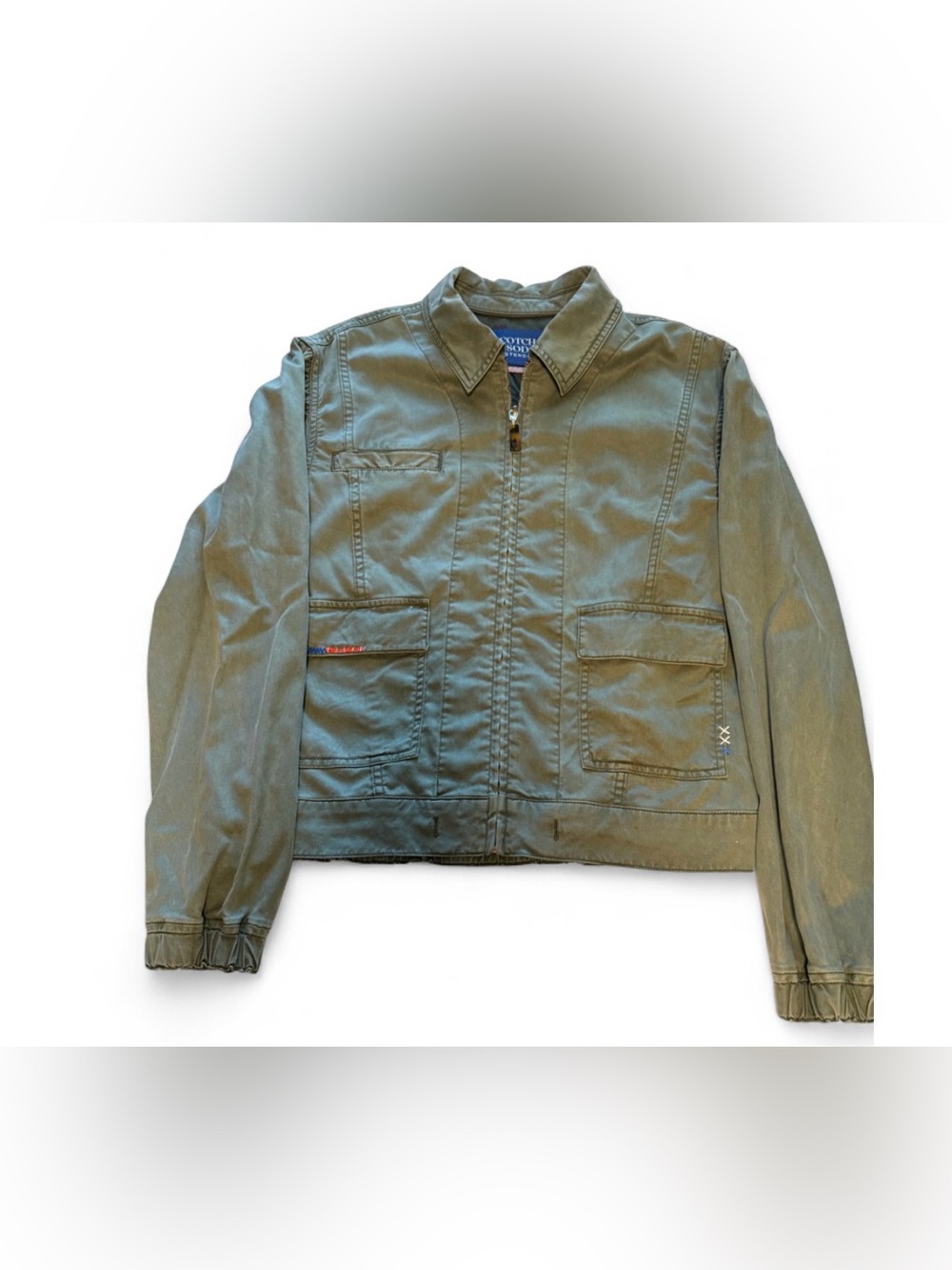 Scotch & Soda Military Green Field Utility Jacket. Women’s Medium